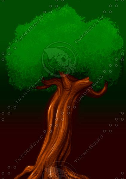 cartoony tree.psd
